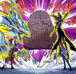Kaiba and Dark Yugi continue the ancient battle