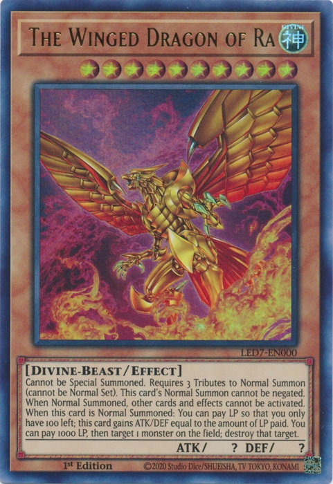 the winged dragon of ra original