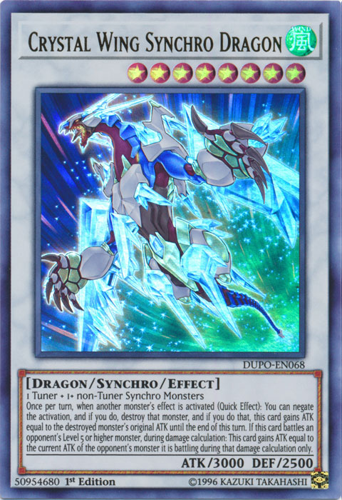 Crystal Wing Synchro Dragon Yu Gi Oh Wiki Fandom