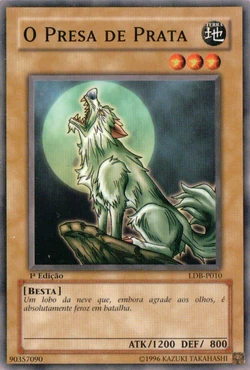 silver fang yugioh card Yu-Gi-Oh yugioh TOEI Poker Card Silver Fang 1998 Near MINT Japan c446 main image 1