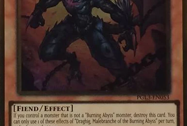 Draghig, Malebranche Of The Burning Abyss Gold Ultra Yugioh 1 Inglés