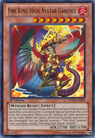 Sacred Fire King Garunix - Yugipedia - Yu-Gi-Oh! wiki