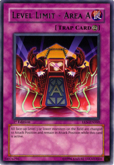 Card Errata:Level Limit - Area A, Yu-Gi-Oh! Wiki