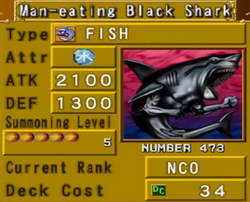Card Gallery:Man-eating Black Shark | Yu-Gi-Oh! Wiki | Fandom Card Gallery:Man-eating Black Shark | Yu-Gi-Oh! Wiki | Fandom