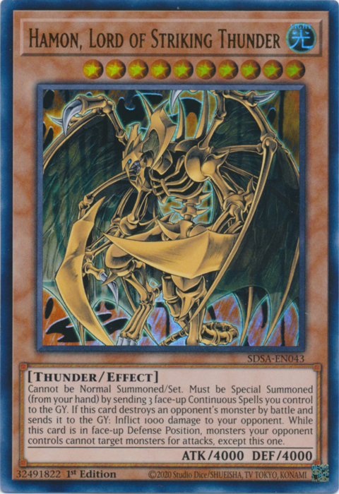 Lord of Striking Thunder - Yugioh SOI-JP002 * Hamon Ultra Japanese Lord of Striking Thunder - Yugioh SOI-JP002 * Hamon Ultra Japanese