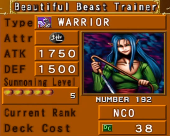 Beautiful Beast Trainer * 128-012 - Yugioh Japanese Common 