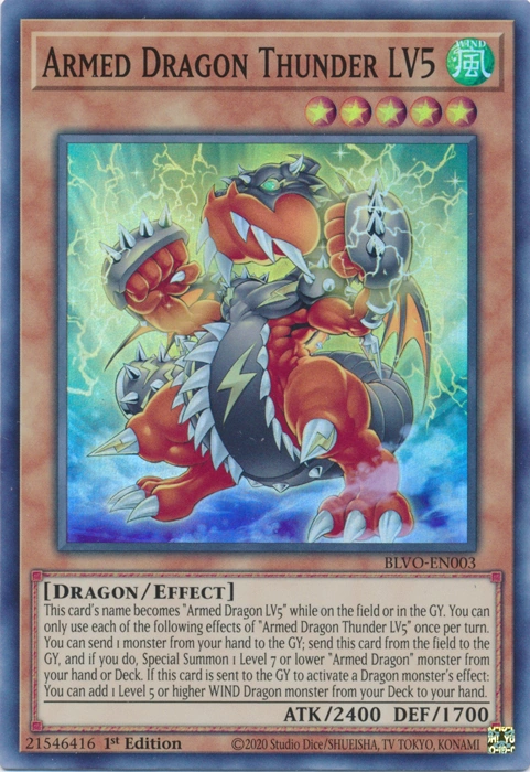 Yu-Gi-Oh! Armed Dragon LV10 Blanco - MP22-EN005 - Raro - 1ª Edición