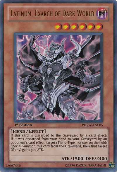 Latinum Exarch Of Dark World Yu Gi Oh Wiki Fandom