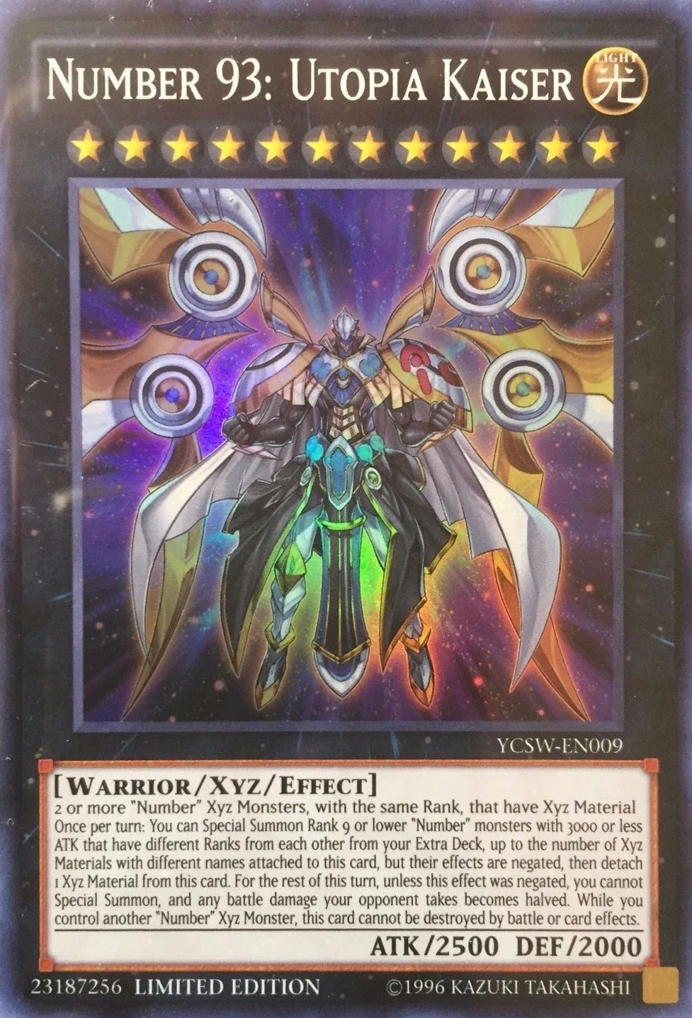 Card Errata:Number 93: Utopia Kaiser | Yu-Gi-Oh! Wiki | Fandom