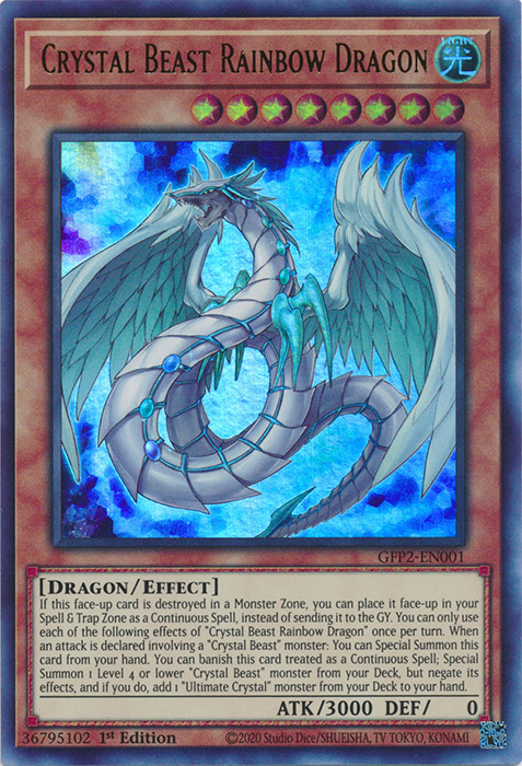 Card Gallery:Crystal Beast Rainbow Dragon | Yu-Gi-Oh! Wiki