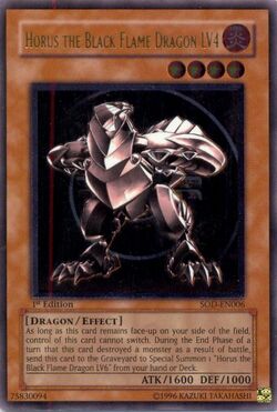 Horus the Black Flame Dragon LV4 - Yu-Gi-Oh! Card Database - YGOPRODeck