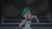 Kotori running from the trap