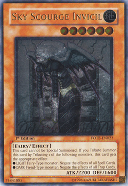 Amazon.com: Yu-Gi-Oh! - Sky Scourge Invicil (FOTB-EN023