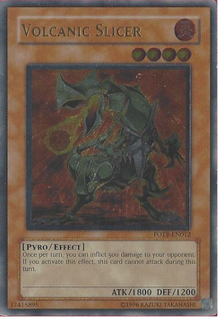 Yugioh! Volcanic Slicer - FOTB-EN012 - Ultimate Rare - Unlimited