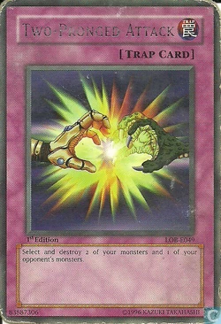 Card Gallery Two Pronged Attack Yu Gi Oh Wiki Fandom