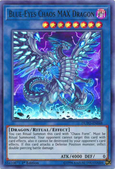 MVP1-EN004 Blue-Eyes Chaos MAX Dragon 1st Edition Yu-Gi-Oh! - The Dark Side of Dimensions Movie Pack Ultra Rare 