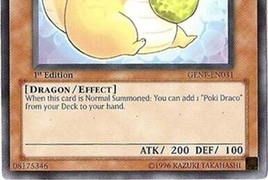 Yugioh - 3X Poki Draco - Common - 1st Edition - GENF-EN031 - Near