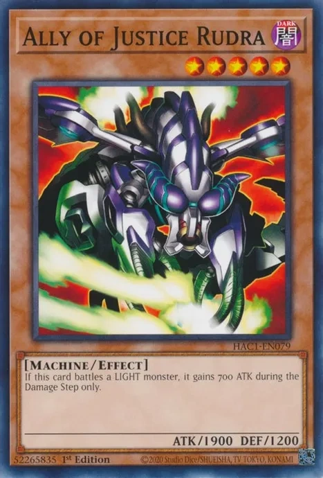 Ally of Justice Rudra | Yu-Gi-Oh! Wiki | Fandom