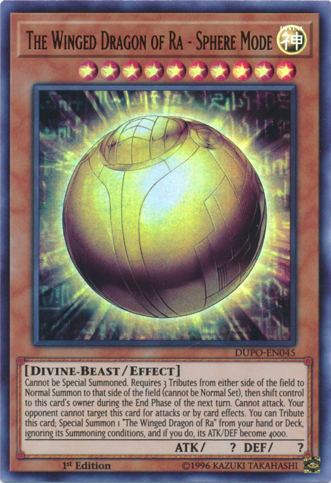 Yugioh Japanese The Winged Dragon of Ra Sphere Mode Ultra Rare PGB1-JP013