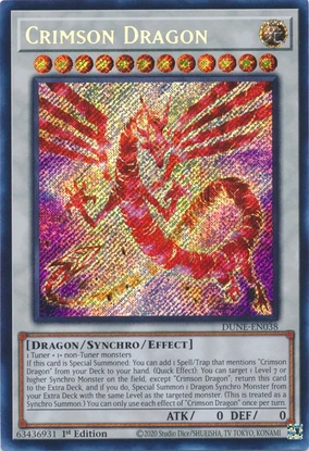 crimson dragon yugioh 5d's card Crimson Dragon DUNE-EN038 – Genesis TCG