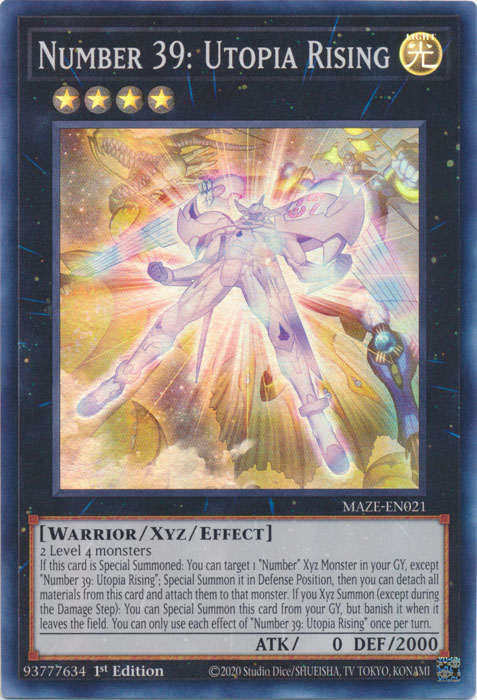 Yugioh YUMA TSUKUMO Deck - Zexal Xyz Number 39 Utopia Numeron Gate