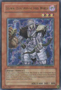 Yu-Gi-Oh Elemental Energy Single Broww, Huntsman of Dark World