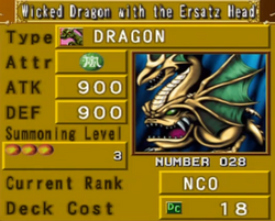 Card Gallery:Wicked Dragon with the Ersatz Head | Yu-Gi-Oh