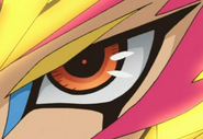 ZEXAL III Yuma Tsukumo - In ZEXAL III, Yuma has no Duel Gazer, but his left eye is something similar to Astral's eyes,