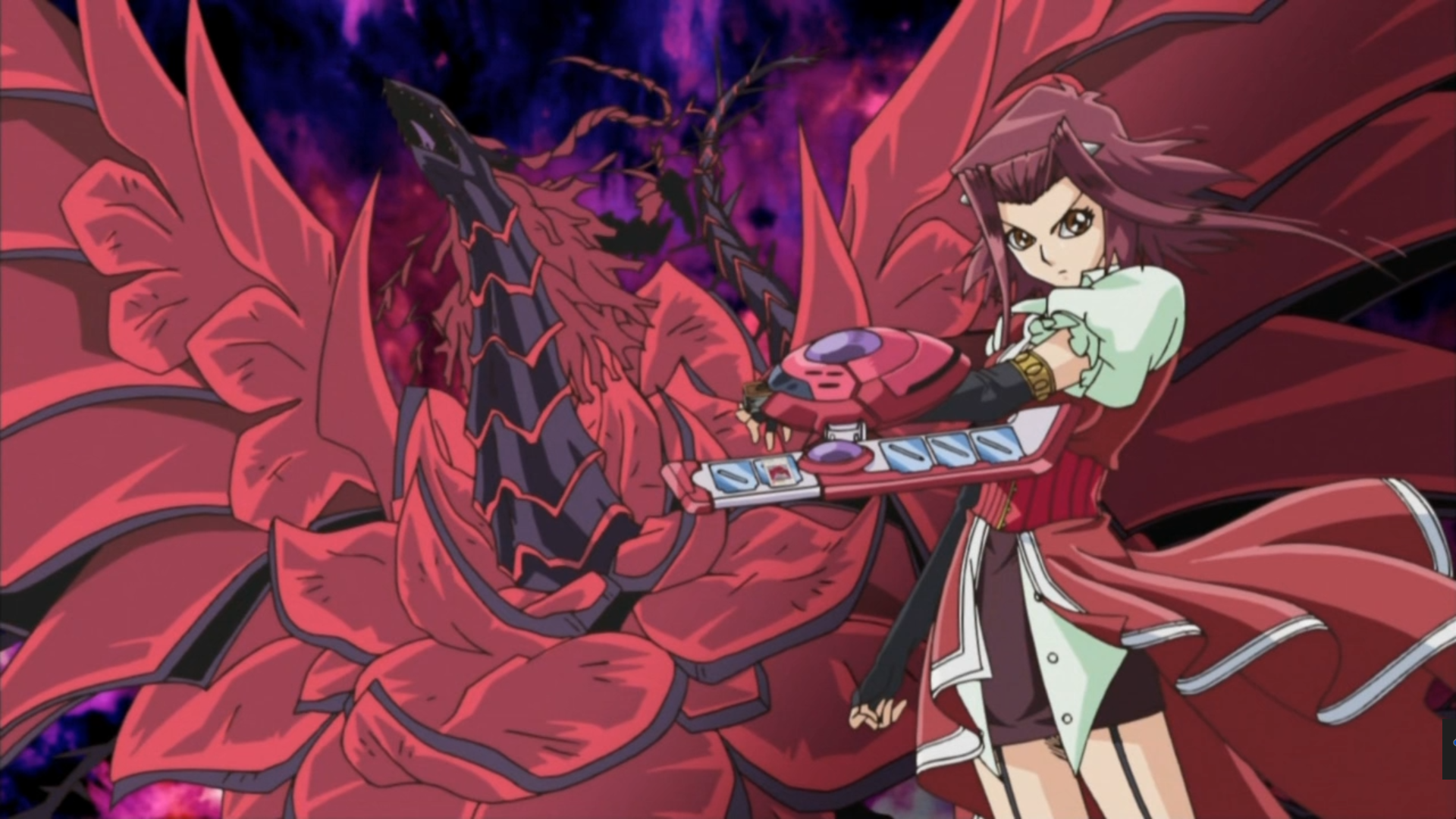 Anime, Yu Gi Oh 5D's, Akiza Izinski, Black Rose Dragon, HD