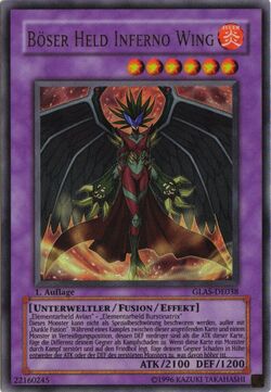 Card Gallery:Evil HERO Inferno Wing | Yu-Gi-Oh! Wiki | Fandom