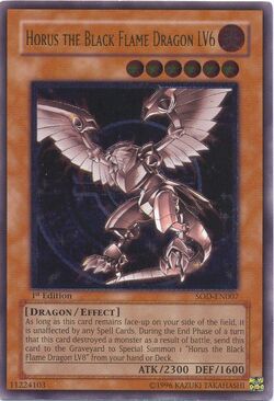 Card Gallery:Horus the Black Flame Dragon LV6 | Yu-Gi-Oh! Wiki 