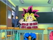 Yugi's card tower