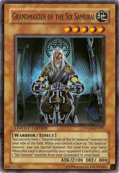 Card Errata:Grandmaster of the Six Samurai | Yu-Gi-Oh! Wiki