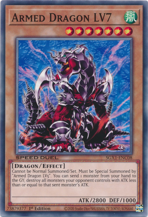 Yugioh Armed Dragon Thunder Deck LV10 LV7 LV5 Pile White 