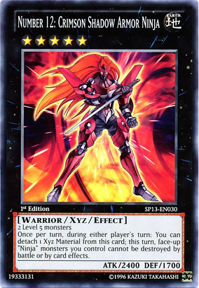 Number 12: Crimson Shadow Armor Ninja | Yu-Gi-Oh! Wiki | Fandom