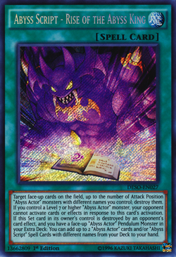 Abyss Script - Rise of the Abyss King, Yu-Gi-Oh! Wiki