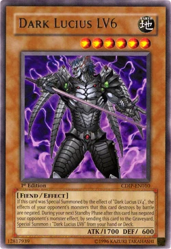 遊戯王 英語版 EU CDIP 漆黒の魔王 LV6 レリーフ 1st Card Gallery:Dark Lucius LV6 | Yu-Gi-Oh! Wiki | Fandom