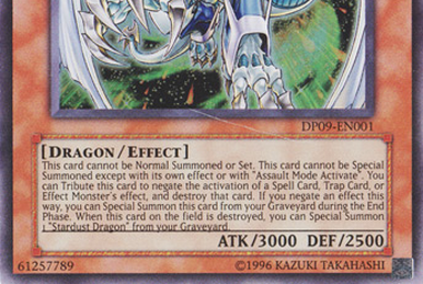 YUSEI ATACAR DRAGÃO POEIRA ESTELAR Yu-Gi-Oh! 5Ds 