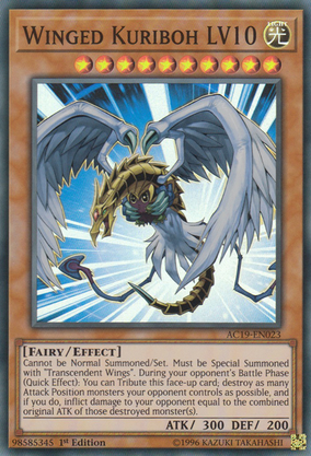 Yugioh Winged Kuriboh LV10 Ultra Rare (Lightly Played) And