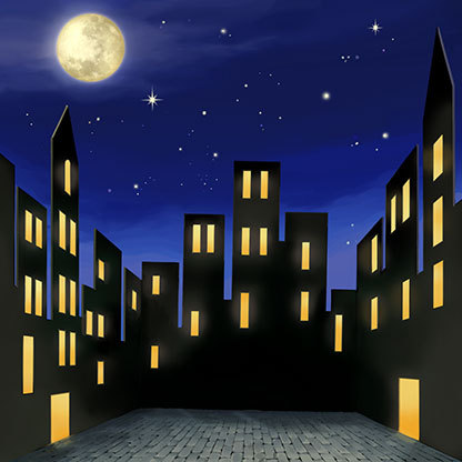 dark city Stock Illustration | Adobe Stock