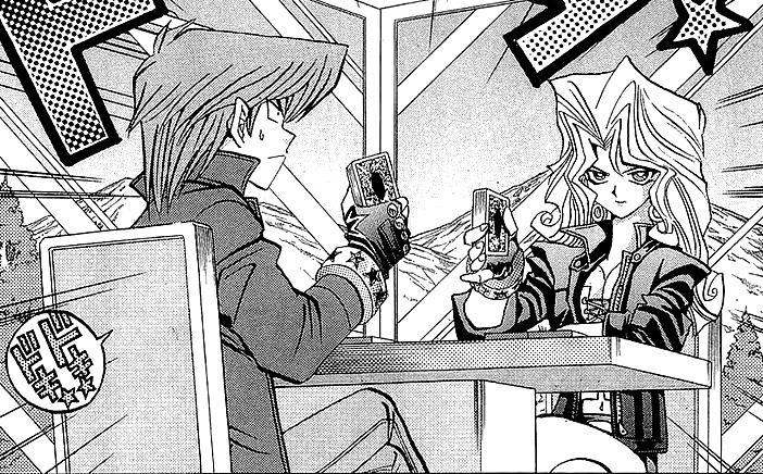 Katsuya Jonouchi And Mai Kujaku S Duel Manga Yu Gi Oh Wiki Fandom