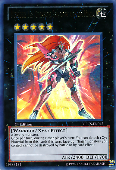 みつめてナイト・アン シリアルナンバー135 プレミアムカード Card Gallery:Number 12: Crimson Shadow Armor Ninja | Yu-Gi