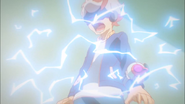 Theodore being electrocuted for losing a Duel