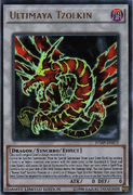 An example of the Series 9 layout on Level 0 Synchro Monster Cards. This is "Ultimaya Tzolkin", a Shonen Jump promotional card.