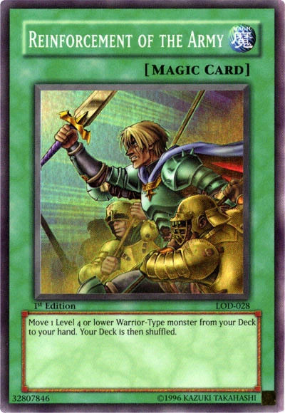Card Errata:Reinforcement of the Army | Yu-Gi-Oh! Wiki | Fandom