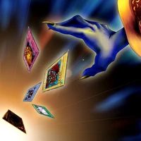 Artwork of "Card Destruction", a card that discards cards.