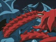 DM-131 Slifer attacks Obelisk