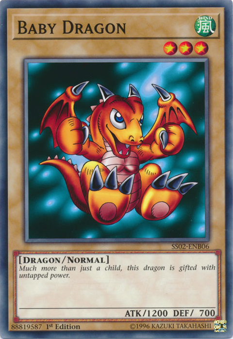 yugioh baby dragon drawing