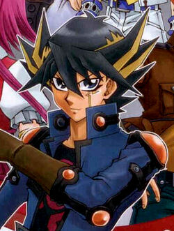 Download Yusei Fudo from Yu-Gi-Oh! 5D's in an intense duel against