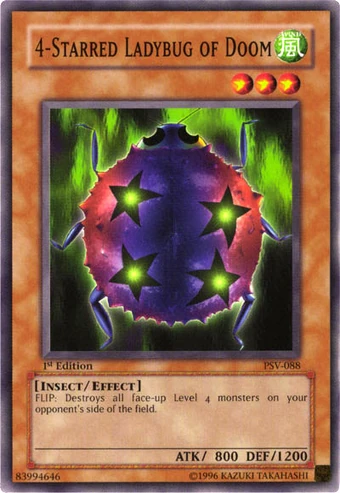 Card Errata:4-Starred Ladybug of Doom | Yu-Gi-Oh! Wiki | Fandom